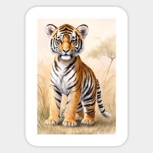 A Young Tiger Sticker